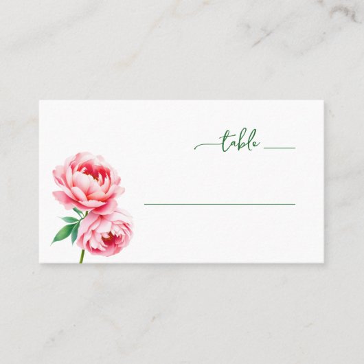 Sophisticated Pink Floral Label (Voorkant)