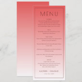 Sophisticated Pink Menu Template (Voorkant / Achterkant)