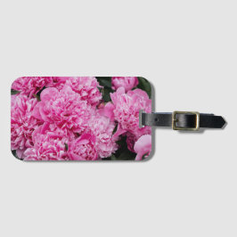Sophisticated Pink Peony Bagagelabel
