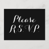 Sophisticated "Please R.S.V.P." Briefkaart (Voorkant)