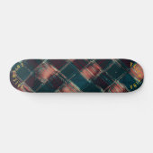 Sophisticated rood en groen geplakt skateboard (Horizontaal)
