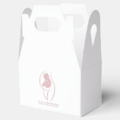 sophisticated Rose Gold Geboorte Coach Bedankdoosjes (Geopend)