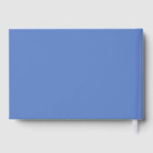 Sophisticated Royal Blue Toile Roses Guest Book Gastenboek (Achterkant)