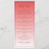 Sophisticated Roze Menu Sjabloon (Voorkant)