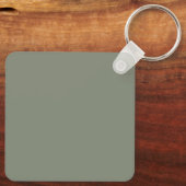 Sophisticated Sage & Zilveren bruiloft Sleutelhanger (Achterkant)