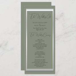 Sophisticated Sage & Zilveren Trouwprogramma