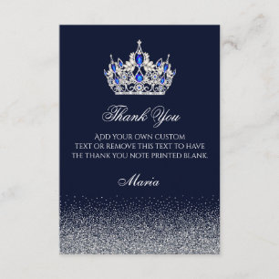 Sophisticated Sapphire Thank You Cards Bedankkaart