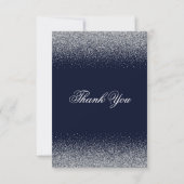 Sophisticated Sapphire Thank You Cards Bedankkaart (Achterkant)