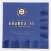 Sophisticated School Spirit Afstuderen Folie Servetten (Voorkant)