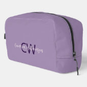 Sophisticated Script Type Name & Initialen Violet Toilettasje (Rechterhoek)