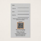 Sophisticated Service Zakelijke Cadeaubon Kaart (Achterkant)