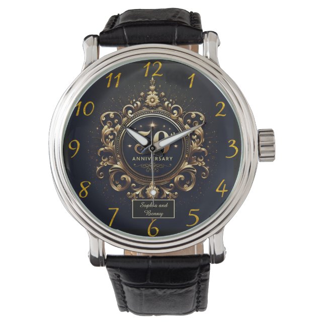 Sophisticated Shine: 50ste Jubileum Tribute Horloge (Voorkant)