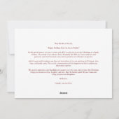 Sophisticated Simple Classic Calligraphy Photo Feestdagenkaart (Achterkant)