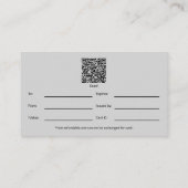 Sophisticated Small Business Cadeaubon Klantenkaartje (Achterkant)