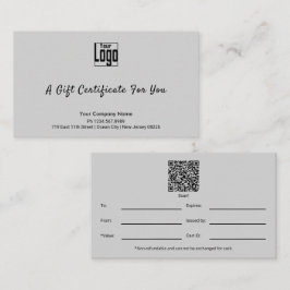 Sophisticated Small Business Cadeaubon Klantenkaartje