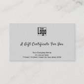 Sophisticated Small Business Cadeaubon Klantenkaartje (Voorkant)