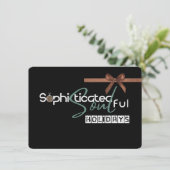 Sophisticated Soul Feestdagenkaart (Staand voorkant)