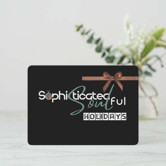 Sophisticated Soul Feestdagenkaart (Staand voorkant)