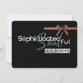 Sophisticated Soul Feestdagenkaart (Voorkant)