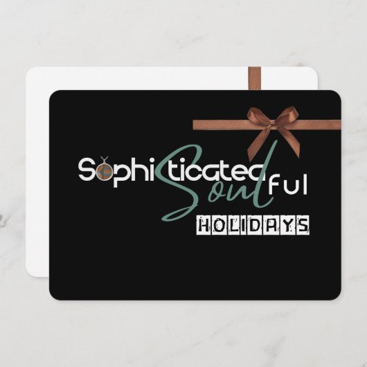 Sophisticated Soul Feestdagenkaart (Voorkant / Achterkant)