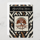 Sophisticated Soulful Family Reunion Kaart (Voorkant / Achterkant)