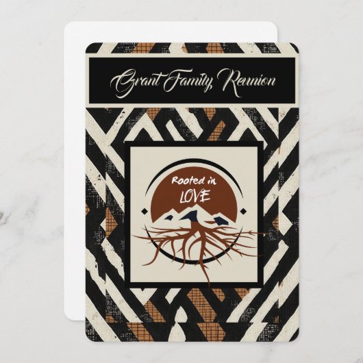 Sophisticated Soulful Family Reunion Kaart (Voorkant / Achterkant)