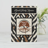 Sophisticated Soulful Family Reunion Kaart (Staand voorkant)