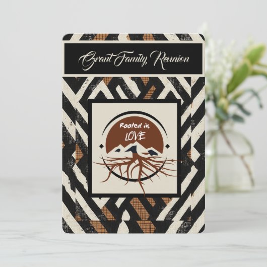 Sophisticated Soulful Family Reunion Kaart (Staand voorkant)