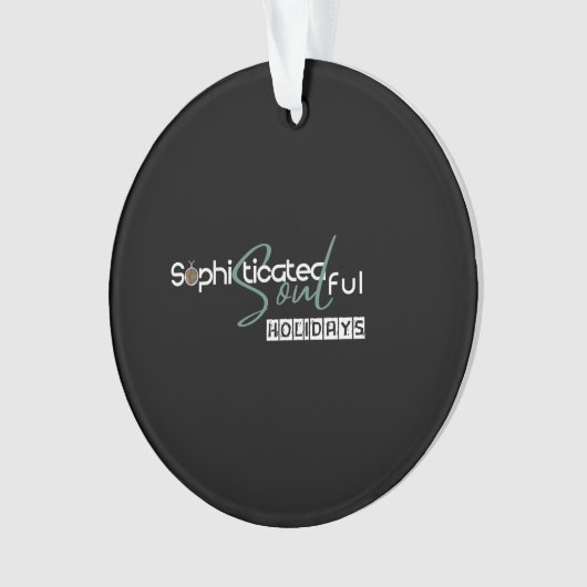 Sophisticated Soulful Holidays Ornament (voorkant)