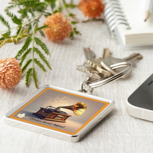 "Sophisticated Soundwave" Sleutelhanger (Zijkant)