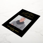 Sophisticated Spanish Photo Remembrance Card Folie Uitnodiging (Gedraaid)