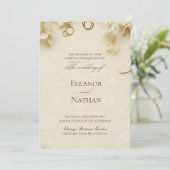 Sophisticated Spring Summer Wedding Kaart (Staand voorkant)