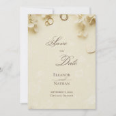 Sophisticated Spring Summer Wedding Save the date Kaart (Voorkant)