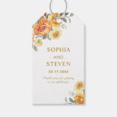 Sophisticated spring wedding with orange blossoms cadeaulabel (Voorkant)