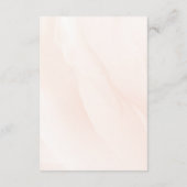 Sophisticated spring wedding with orange blossoms informatiekaartje (Achterkant)