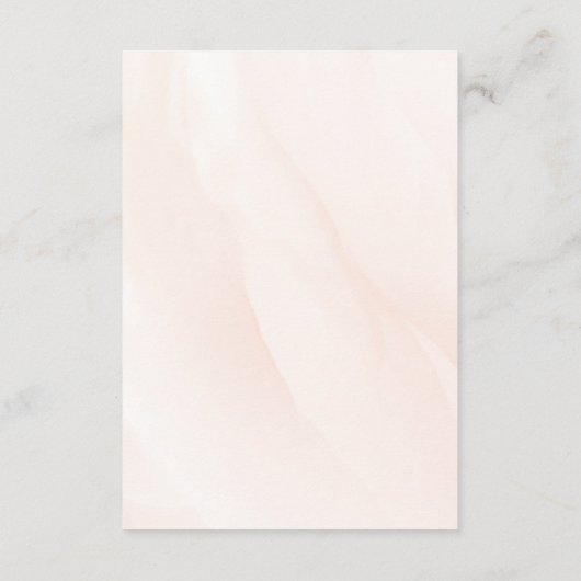 Sophisticated spring wedding with orange blossoms informatiekaartje (Achterkant)