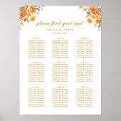 Sophisticated spring wedding with orange blossoms poster (Voorkant)