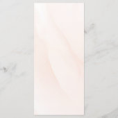 Sophisticated spring wedding with orange blossoms programmakaart (Achterkant)