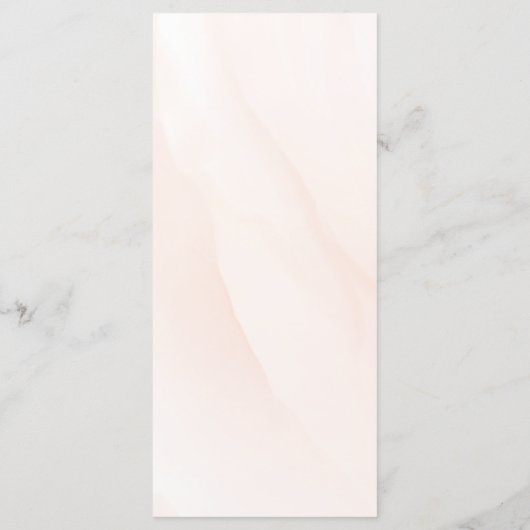 Sophisticated spring wedding with orange blossoms programmakaart (Achterkant)