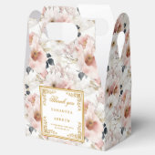 Sophisticated stoffige roze gouden bruiloft gunstb bedankdoosjes (Geopend)