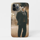 Sophisticated Suricates: het Zwarte Stropdas-evene Case-Mate iPhone Case (Achterkant)