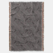 Sophisticated Taupe Scandi-Modern Winter Botanical Deken (Voorkant Verticaal)