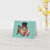 Sophisticated Uil met Hart Chocolade Doos | Voeg T Kaart (Gele Bloem)