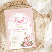 Sophisticated Watercolor Blush Bridal Invitation Kaart