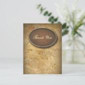 Sophisticated  westerne land dank u briefkaart (Staand voorkant)