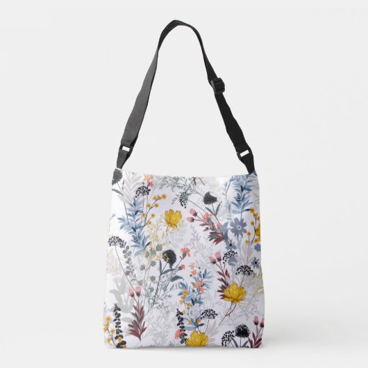 Sophisticated Wildflower Meadow Tote Bag (Achterkant)