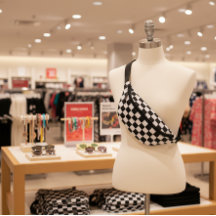 Sophisticated zwart-wit geruit patroon