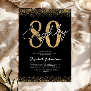 Sophisticatie Uitnodiging 80ste Verjaardag in Zwar