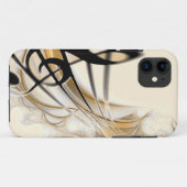 Sophisticeerd klassiek ontwerp van muziekblad acce Case-Mate iPhone case (Achterkant (horizontaal))
