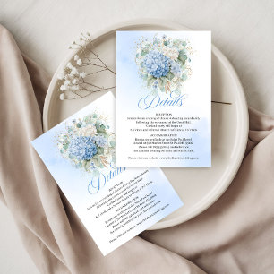 Sophisticeerde blauwe bloemen Eucalyptus details k RSVP Kaartje